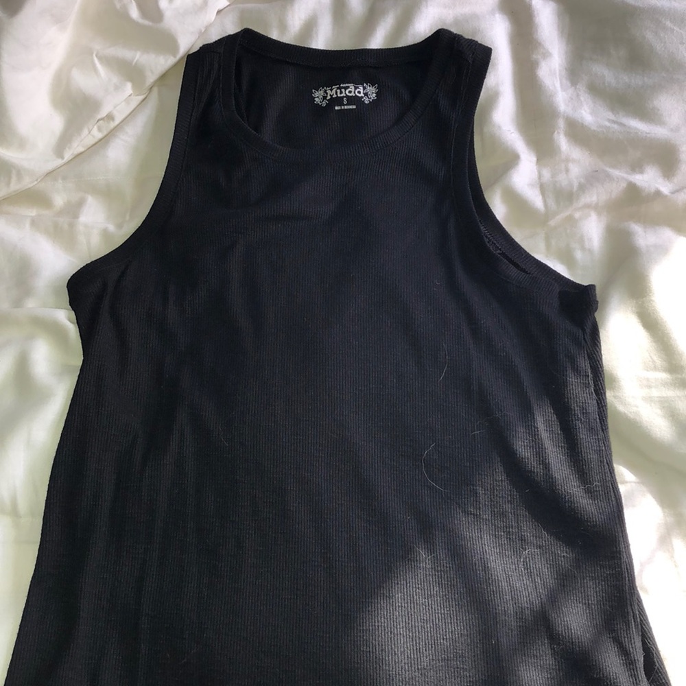 Black tank top